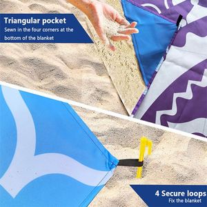 Factory Multi-Functional Portable Ultralight Polyester Folding Waterproof Pocket <b>Blanket</b> Outdoor Hiking Seaside Travel - Product Image 2