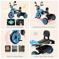 Vente en gros de tricycles électriques pour enfants, jouets de mode pour enfants de 1 à 6 ans, tricycles pour filles et garçons, Juguetes