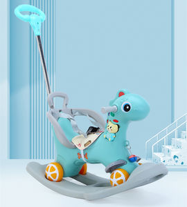 <span class=keywords><strong>Cheval</strong></span> à bascule pour la maternelle, trotteur d'intérieur pour bébé et tout-petit, <span class=keywords><strong>cheval</strong></span> en plastique à chevaucher pour enfants - Product Image 5