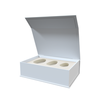 Caja de Papel Cuadrada Personalizada, Caja de Cartón Rígido Vacía para Almacenamiento de Velas, Empaque de Papel para Velas