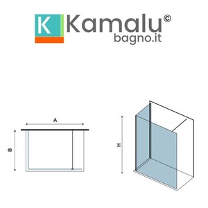 Kamalu KW4000 cabina doccia angolo 70x150cm 8mm vassoio rettangolare in vetro stile moderno senza cornice impermeabile per il bagno - Product Image 3