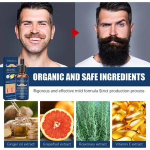 Bellezza <span class=keywords><strong>uomo</strong></span> ricrescita barba crescita olio essenziale Private Label barba crescita olio per la cura degli uomini prodotto OEM - Product Image 4
