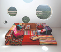 ATUNUS Arabia Furniture Canapés de sol modulaires, Ensemble de canapés sectionnels, Canapé Mah Jong design, Canapé Mahjong fantaisie
