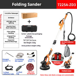 Lijadora de Paredes de <span class=keywords><strong>Cemento</strong></span> y Yeso sin Polvo, Pulidora de Paredes de Concreto con Aspiradora <span class=keywords><strong>para</strong></span> Recolección de Polvo - Product Image 2