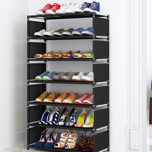 Meuble à chaussures multi-niveaux simple, anti-poussière, pour entrée, rangement gain <span class=keywords><strong>de</strong></span> place, petit meuble à chaussures à assembler - Product Image 1