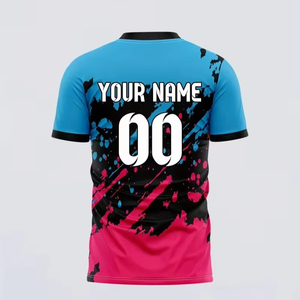 Nuevas camisetas de cuello redondo, producidas por una fábrica de uniformes deportivos, se pueden personalizar.F10 - Product Image 1