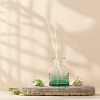 Diffuseur en verre artisanal sans plomb personnalisable, écologique, sans alcool, aromathérapie, disponible en différentes couleurs et tailles