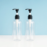 Flacon pompe transparent personnalisé pour cosmétiques, lotion, shampoing – Contenant en plastique