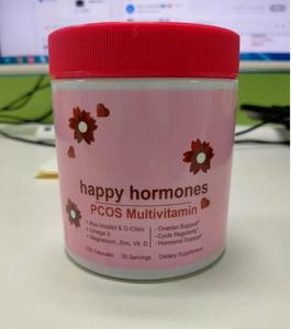 OEM логотип счастливые гормоны поливитаминный цикл регулярность гормональная поддержка омега-3 Магний цинк витамин D3 гормоны капсулы - Product Image 1