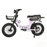Vélo électrique tout-terrain personnalisable OEM ODM V20 avec suspension intégrale, pneus larges de 20 pouces, cadre en alliage d'aluminium Bafang, étanche, 48V 250W SUNREMO