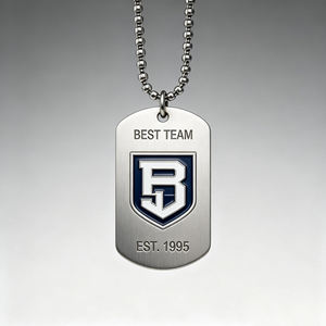 Оптовые высококачественные металлические именные бирки для собак с логотипом, серебряные и золотые заготовки, дизайн из нержавеющей стали - Product Image 4