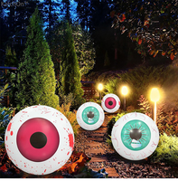 Décoration gonflable d'Halloween Richshining pour l'extérieur, citrouille et fantôme avec lumière LED pour jardin et fête
