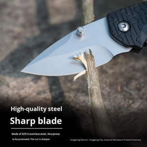 Cuchillo Plegable Portátil de Acero Inoxidable para Camping, Hoja Serrada, Garantía de 3 Años, Multifuncional, Autodefensa, EDC, DIY, OEM - Product Image 2