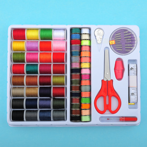 Boîte de Kit de <span class=keywords><strong>couture</strong></span> <span class=keywords><strong>professionnelle</strong></span>, Kit multifonction Portable pour <span class=keywords><strong>couture</strong></span> de ciseaux de mesure, fil d'aiguilles <span class=keywords><strong>à</strong></span> coudre, 10 pièces - Product Image 6