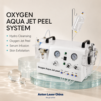 Appareil facial multifonction 5 en 1, hydrodermabrasion, jet d'oxygène, peeling aquatique, équipement de salon de beauté