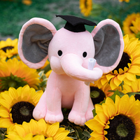 Éléphant de remise de diplôme par sublimation avec chapeau de remise de diplôme