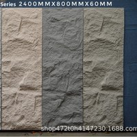 Panneau de parement en pierre culturelle légère en PU, grande dalle, pour murs intérieurs/extérieurs, mur de fond, tête de porte en pierre
