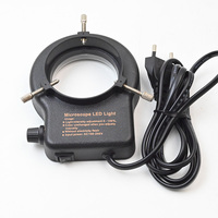 Microscope LED lumière annulaire lumière circulaire réglable adaptée à l'illuminateur de caméra de microscope industriel à zoom stéréo trinoculaire