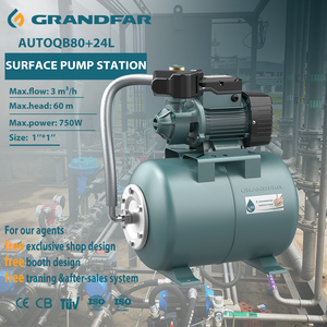 Bomba de Agua Grandfar de 750W con 24L de Capacidad, Motor AUTOQB80+24L de 750W Proporciona un Rendimiento de Bombeo Potente - Product Image 1
