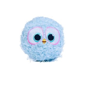 Balle sonore pour animaux de compagnie, jouet en peluche interactif à mâcher pour chiens de petite et moyenne taille, couleur bleu jaune rose - Product Image 1