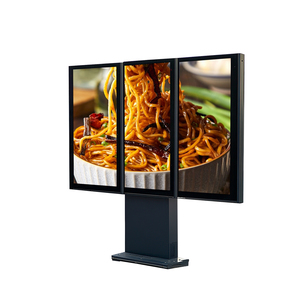 Tableros de menú digitales para exteriores a prueba de agua Ip66 con pantalla <span class=keywords><strong>LCD</strong></span> doble única, tres señales electrónicas Drive Thru Menu Board <span class=keywords><strong>Display</strong></span> - Product Image 2