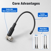 Antenne de communication LoRaWAN GT-7701-W 868/915 MHz, flexible et coudée, 4-6 dBi, 20 cm, 40 cm, pour passerelle IoT, verticale