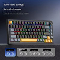 DARK ALIEN K75pro Magnetic Shaft Mechanical Keyboard Tri-Mode BT Mechanical Keyboard Hot-Swappable Wireless Keyboard