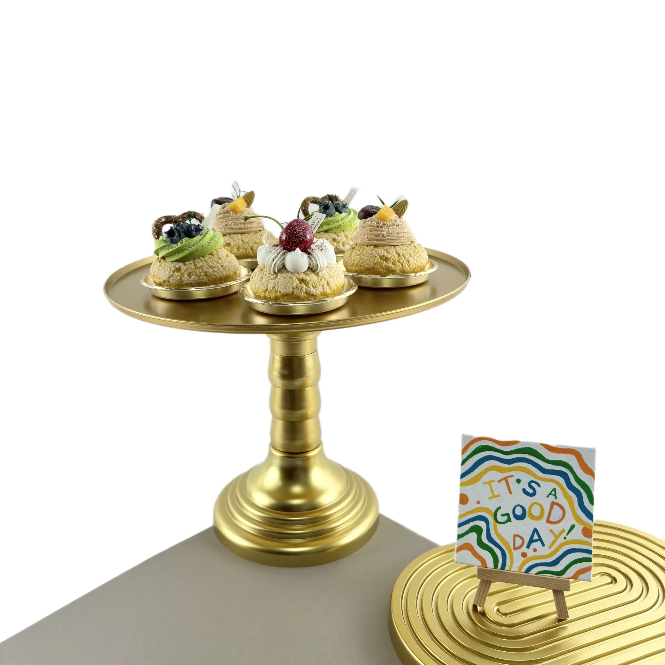 Soporte de mesa de pastel para decoración de bodas y fiestas
