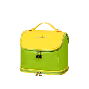 กระเป๋าเครื่องสำอางนันดูโอลูแบบสองชั้นกันน้ำพกพาสะดวก ดีไซน์สีสันตัดกัน คอลเลคชั่นฤดูใบไม้ผลิ 2025 - Product Image 1