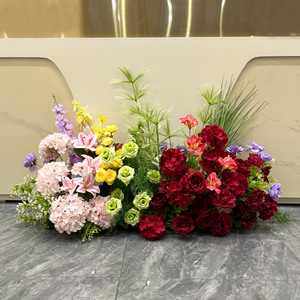 สินค้ามาใหม่ ลดราคาพิเศษ ดอกไม้ประดิษฐ์สำหรับตกแต่งทางเดิน โต๊ะงานแต่งงาน  ชุดดอกไม้เรียงเป็นแถวสำหรับตกแต่งงานแต่งงาน - Product Image 3