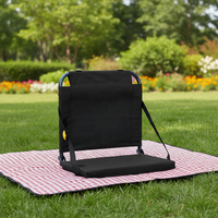 Chaise pliante légère et portable pour le camping, la pêche, la plage, le stade, imperméable, anti-salissure, avec structure en fer