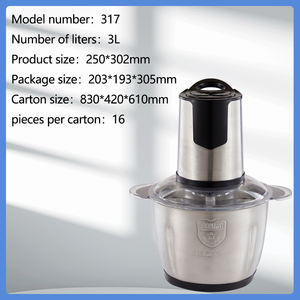 Коммерческий кухонный комбайн <span class=keywords><strong>2</strong></span> л 3 л, Электрический измельчитель, новый дизайн, многофункциональный нож для овощей, измельчитель яма, для дома - Product Image 3