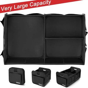 Organizador de almacenamiento de maletero 600D Oxford plegable impermeable multicompartimento SUV coche furgoneta con asas reforzadas - Product Image 6