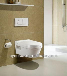 Inodoros Redondos Blancos Suspendidos en la Pared, sin Borde, para Baños de Casas de Campo, Villas y Apartamentos - Product Image 5
