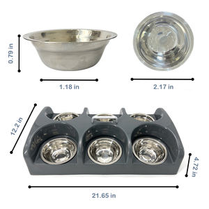 Station d'alimentation pour chiots et chatons à six bols, plat de sevrage pour chiots ou chatons nourrissant de petits animaux - Product Image 6