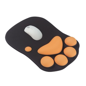 Factory Price OEM Colorful Cute Cat Paw Ergonomic Mouse Pad Silicone Gel Mouse Mat with Wrist Support for Home Office <b>Gaming</b> - Product Image 1