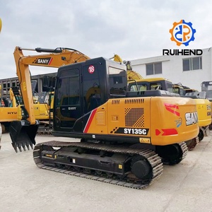 Excavadora Sany Sy135C usada de buen rendimiento, excavadora de segunda mano Sany Sy60c/75c/95c/135c/215c, excavadora usada de 13 toneladas a la venta - Product Image 2