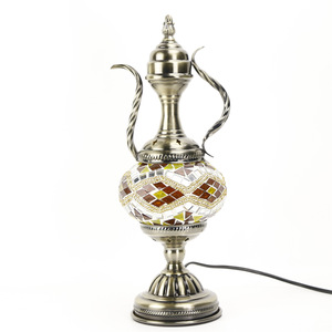 Turkish-style Retro <strong>Glass</strong> <strong>Lamp</strong> Decoration <strong>Table</strong> <strong>Lamp</strong>, Pitcher-shaped <strong>Lamp</strong>, LED Decoration <strong>Table</strong> <strong>Lamp</strong> - Product Image 3