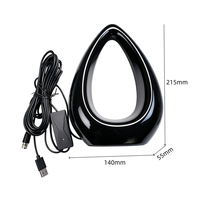 Antena de TV Digital para Interiores 4K 1080P HDTV con Amplificador, Canales Locales Gratuitos ASTC DVB-T2, Antena de TV Digital de Escritorio para Casa, RV y Camping