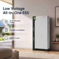 Système de stockage d'énergie domestique tout-en-un 5,22-20,88 kWh avec communication CAN/485, empilable, hybride, compatible réseau pour maisons modernes