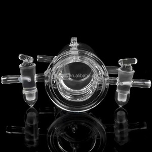 Reaktor Kaca Kuarsa UV Berdinding Ganda Tahan Panas 50Ml~5000Ml untuk Penggunaan Laboratorium, Dapat Disesuaikan Produsen - Product Image 5