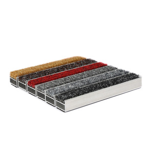 <span class=keywords><strong>Paillasson</strong></span> moderne et minimaliste en alliage d'aluminium antidérapant pour entrée d'hôtel, centre commercial, villa ; Installation facile sans travaux, entretien par aspiration. - Product Image 5
