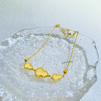 Nouvelle arrivée 24k plaqué or Bracelet mode minimaliste gourde CNC laiton Bracelets pour femmes bijoux réglables