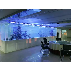 Popüler şeffaf mercan dekorasyon havuzu tarım akrilik beta fiber cam tankı balık