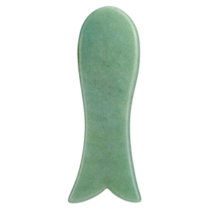 Mushang Custom Green aventurine gua sha herramienta de masaje de raspado jade natural seta masaje piedra aguja gua sha tablero - Product Image 3