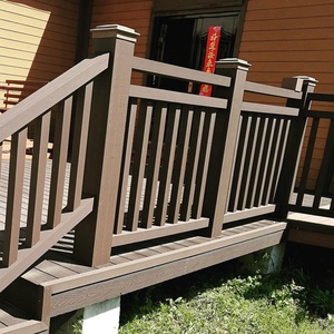 Bên ngoài vườn UV kháng tay lan can WPC gỗ composite nhựa tay vịn cho cầu thang - Product Image 2