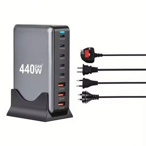 Station de charge rapide multiport 440W 5C3A Type C pour téléphone 16 15 14 pour ordinateur portable Adaptateur USB C PD 100W - Product Image 1