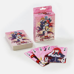 <span class=keywords><strong>Cartas</strong></span> de Juego con Diseño Personalizado de Chicas de Anime Japonés, Estilo Encantador, Impresión de Alta Calidad para Venta en Supermercados - Product Image 1
