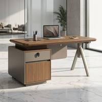 Style classique moderne, mobilier de bureau administratif pour directeur/PDG, qualité E0, bureau informatique avec plateau épaissi, bureau de direction