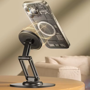 Support de téléphone portable moderne Great Roc 360 réglable et pliable avec base magnétique pour salon et cuisine - Product Image 1